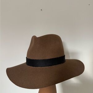 Janessa Leone Brown Hat with Black Band